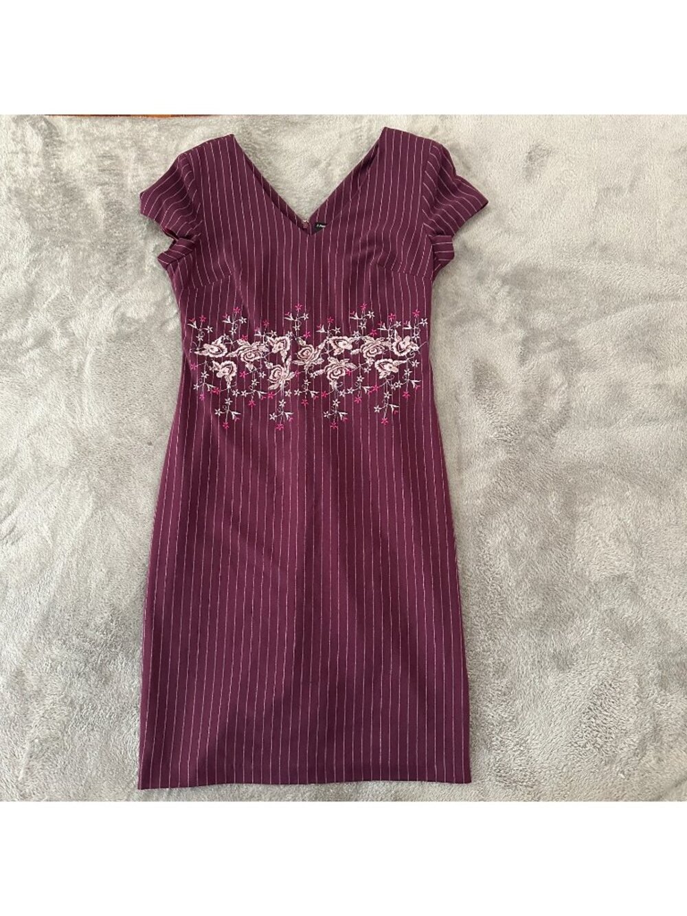 Vintage J. Peterman Burgundy Floral Dress Women's size 12